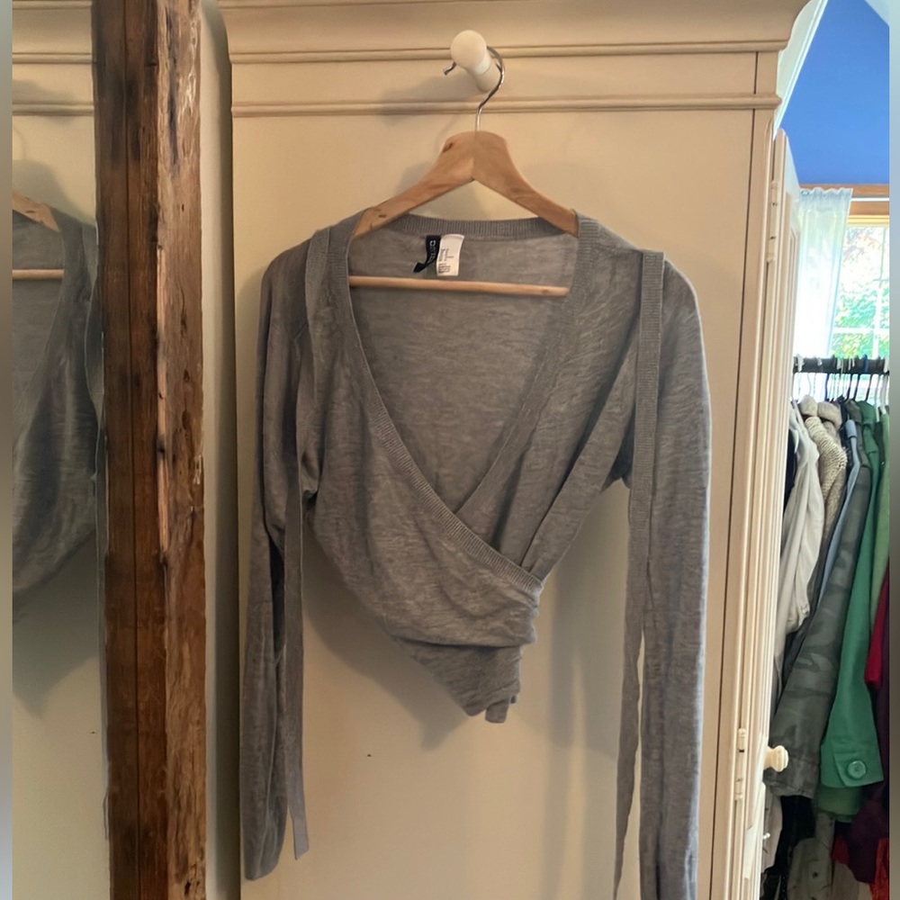 Cute H&M wrap sweater